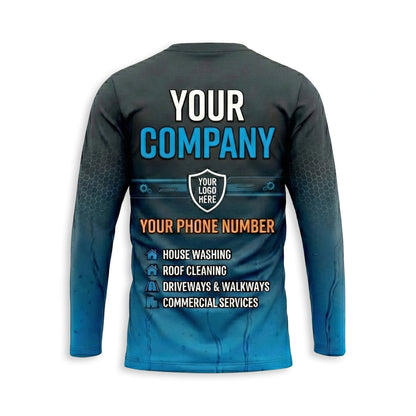 Custom Bleach-Resistant Pressure Washing Uniform Shirt 106