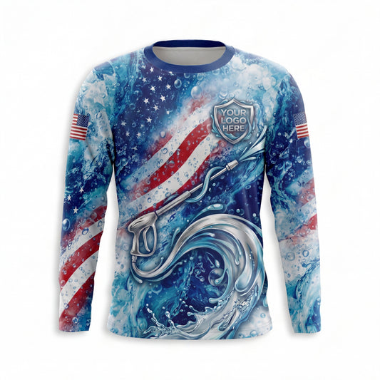 Custom Bleach-Resistant Pressure Washing Uniform Shirt 116