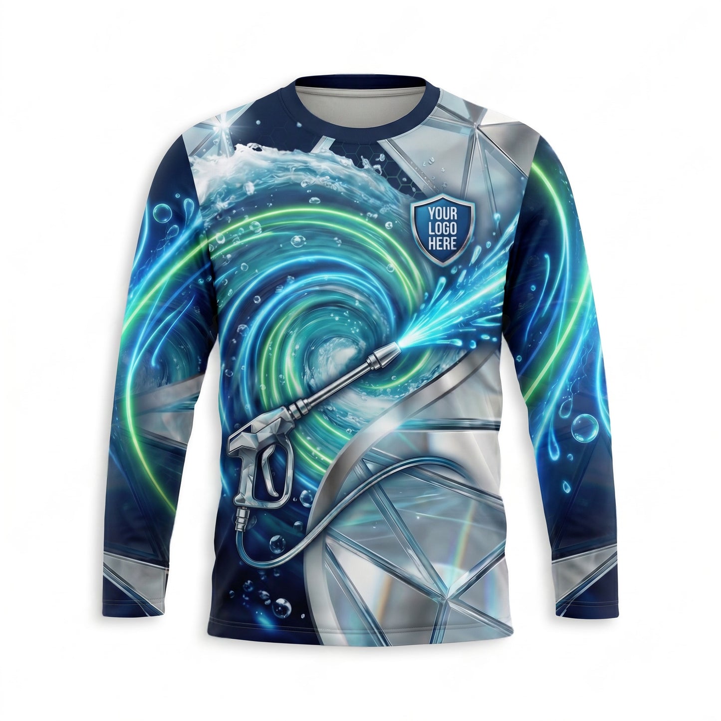 Custom Bleach-Resistant Pressure Washing Uniform Shirt 102