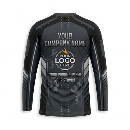 Custom Automotive Work Uniform Shirt 001 - Back