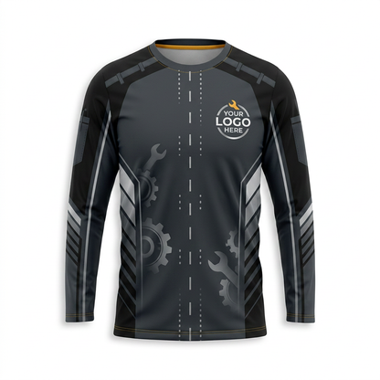 Custom Automotive Work Uniform Shirt 001 - Front