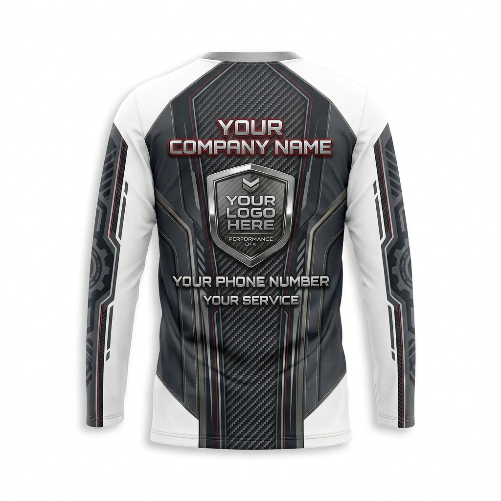 Custom Automotive Work Uniform Shirt 004 - Back