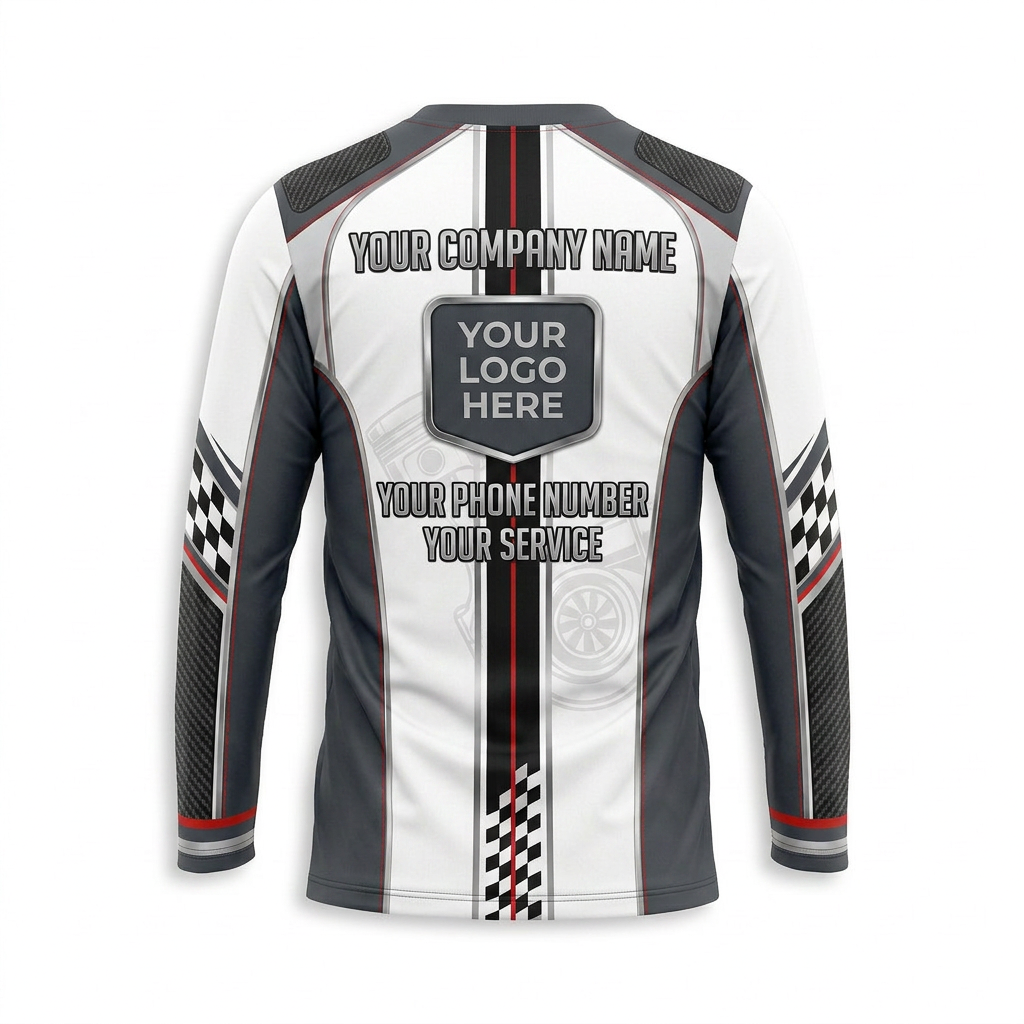 Custom Automotive Work Uniform Shirt 006 - Front