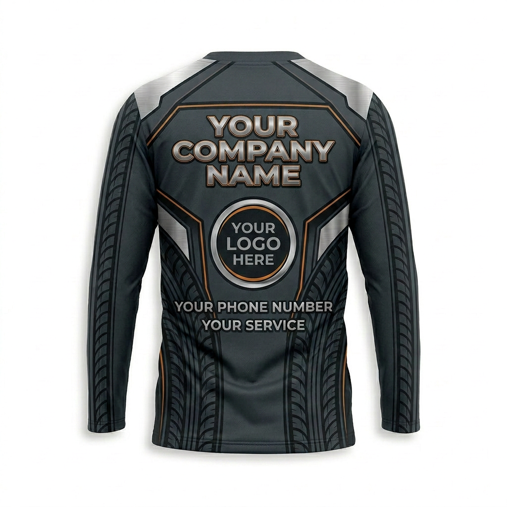 Custom Automotive Work Uniform Shirt 008 - Back