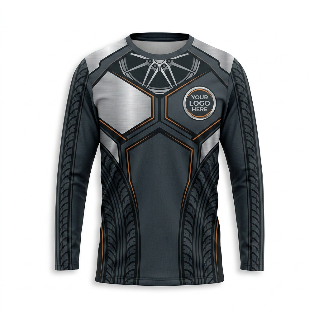 Custom Automotive Work Uniform Shirt 008 - Front
