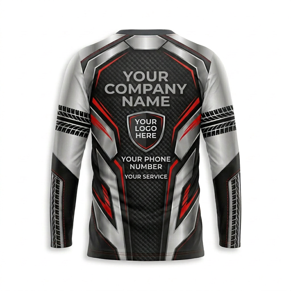 Custom Automotive Work Uniform Shirt 009 - Back