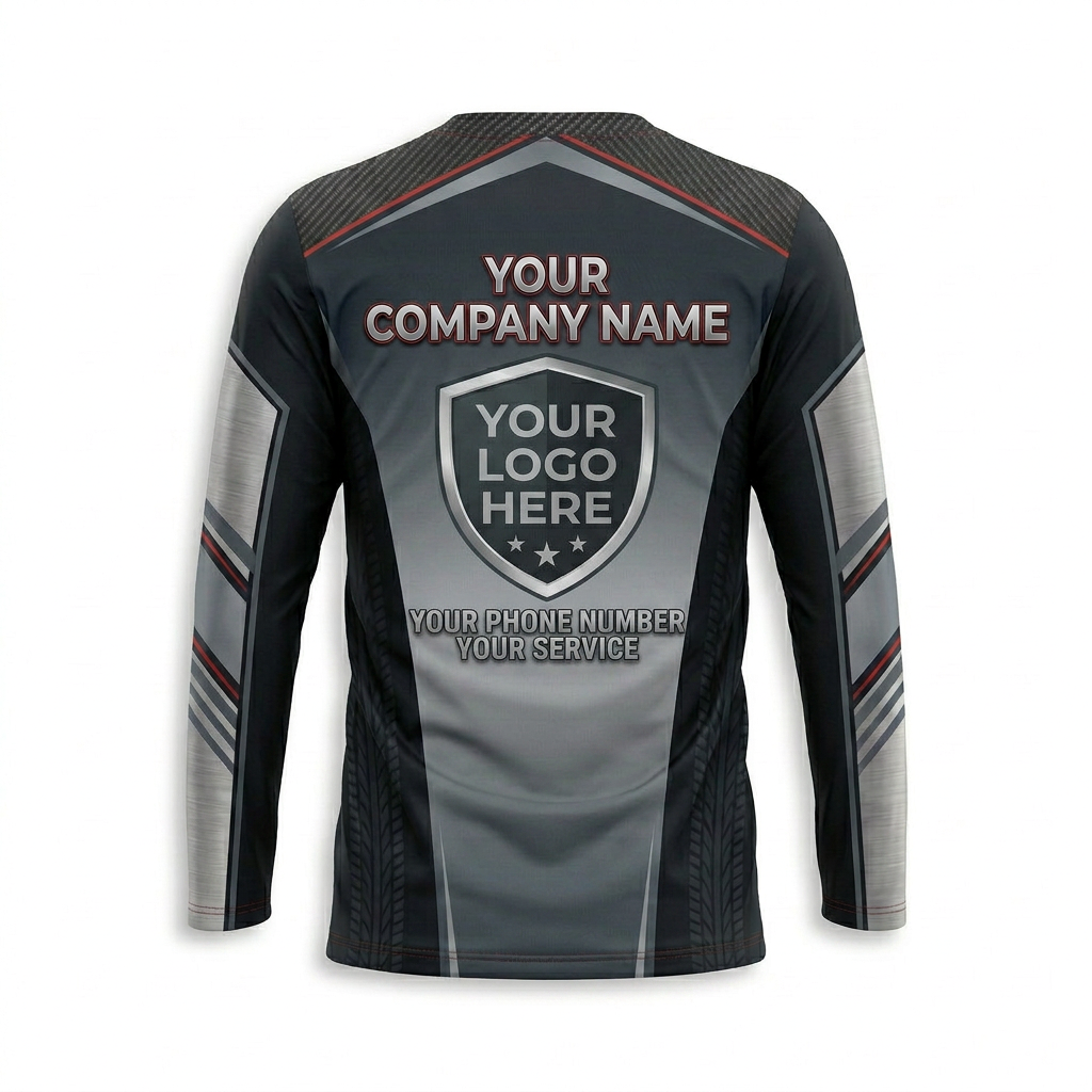 Custom Automotive Work Uniform Shirt 010 - Back