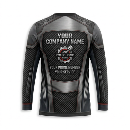 Custom Automotive Work Uniform Shirt 011 - Back