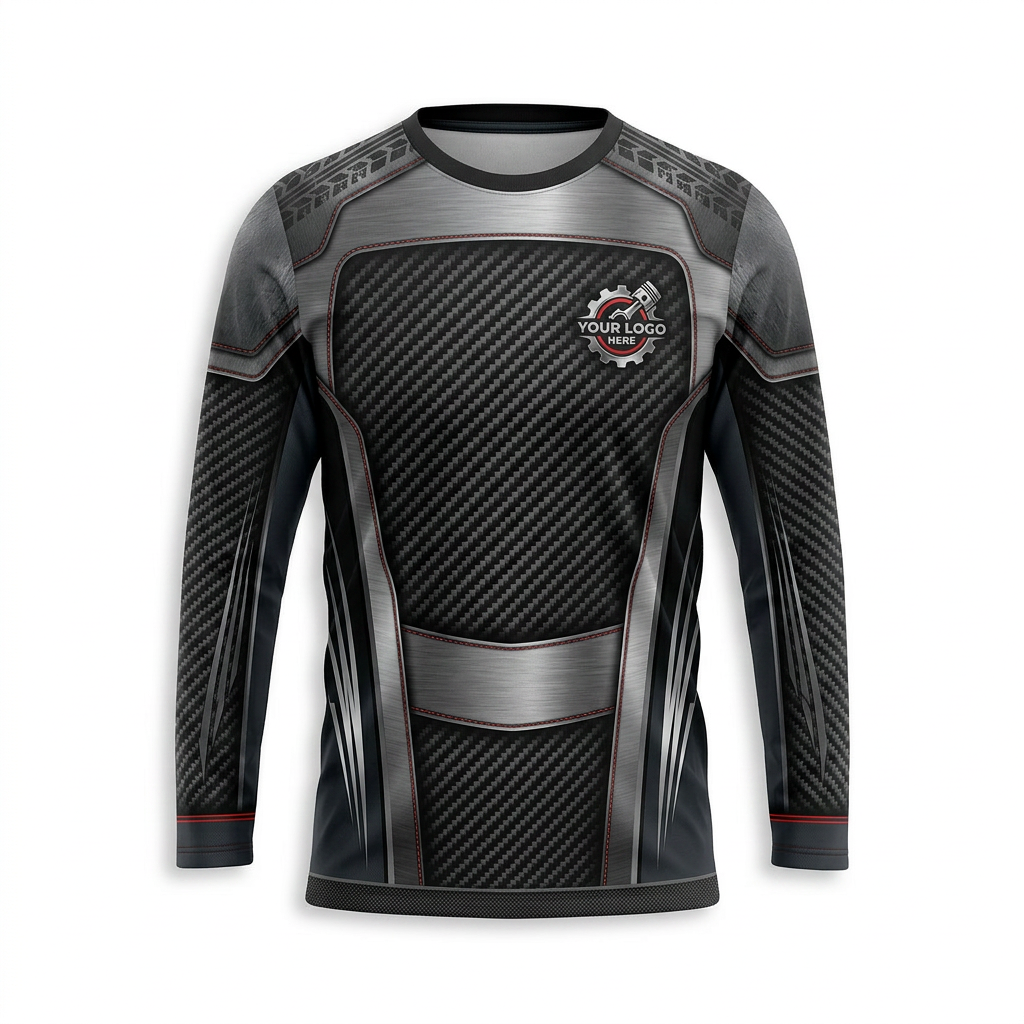 Custom Automotive Work Uniform Shirt 011 - Front