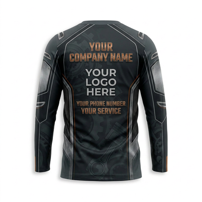 Custom Automotive Work Uniform Shirt 012 - Back