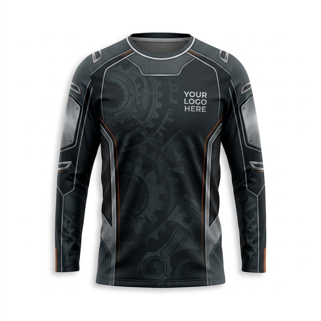 Custom Automotive Work Uniform Shirt 012 - Front