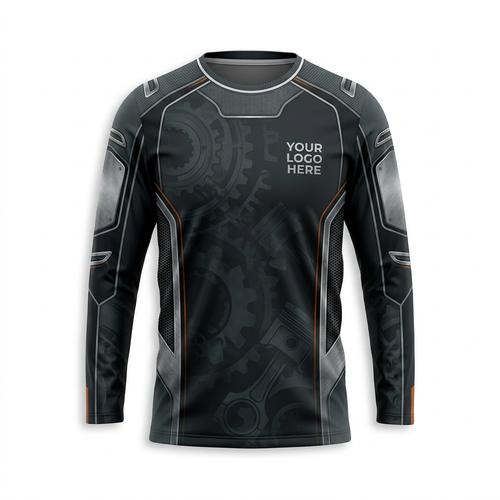 Custom Automotive Work Uniform Shirt 012 - Front