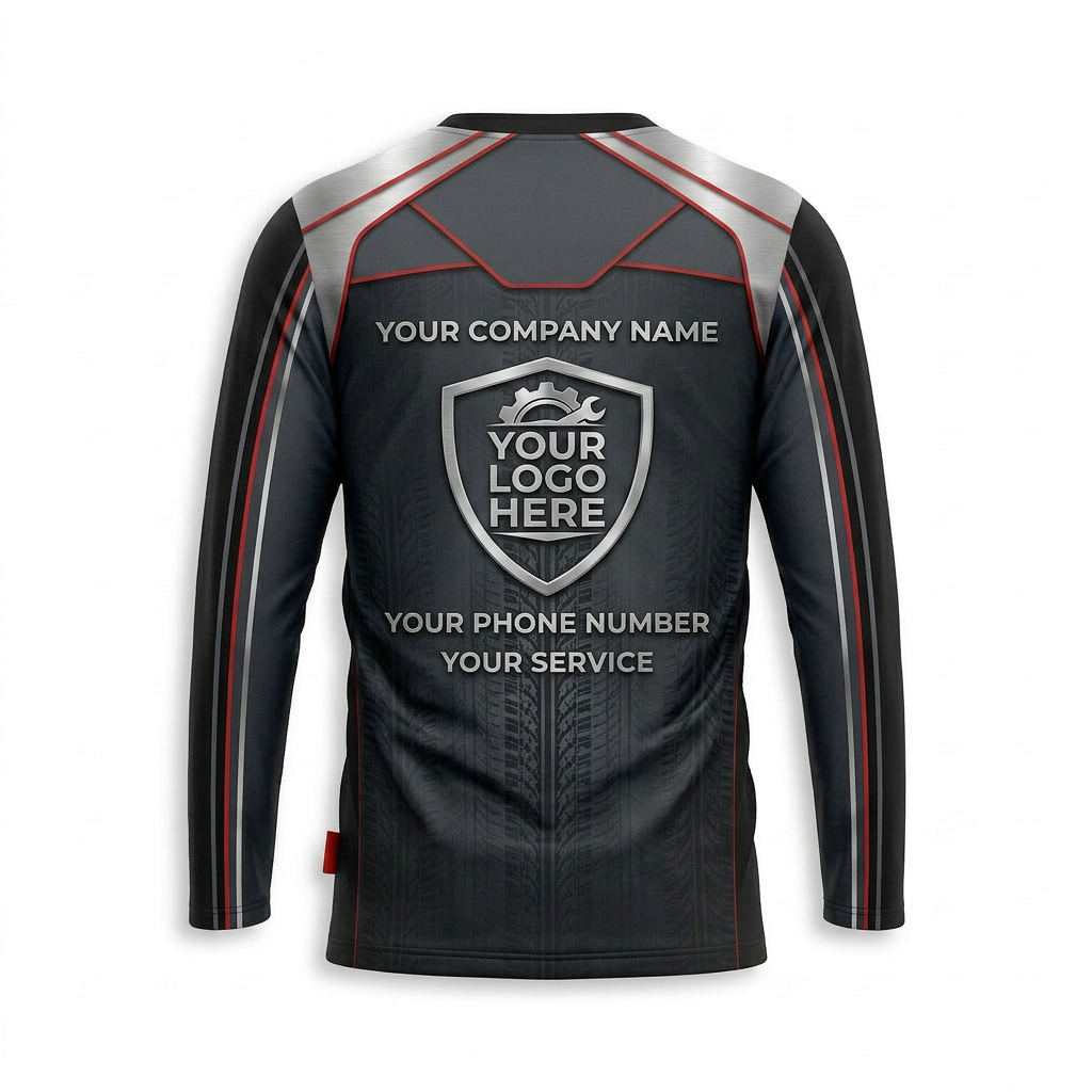 Custom Automotive Work Uniform Shirt 013 - Front
