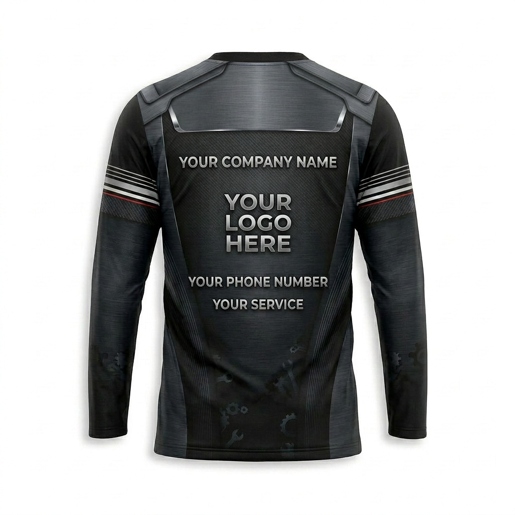 Custom Automotive Work Uniform Shirt 014 - Front