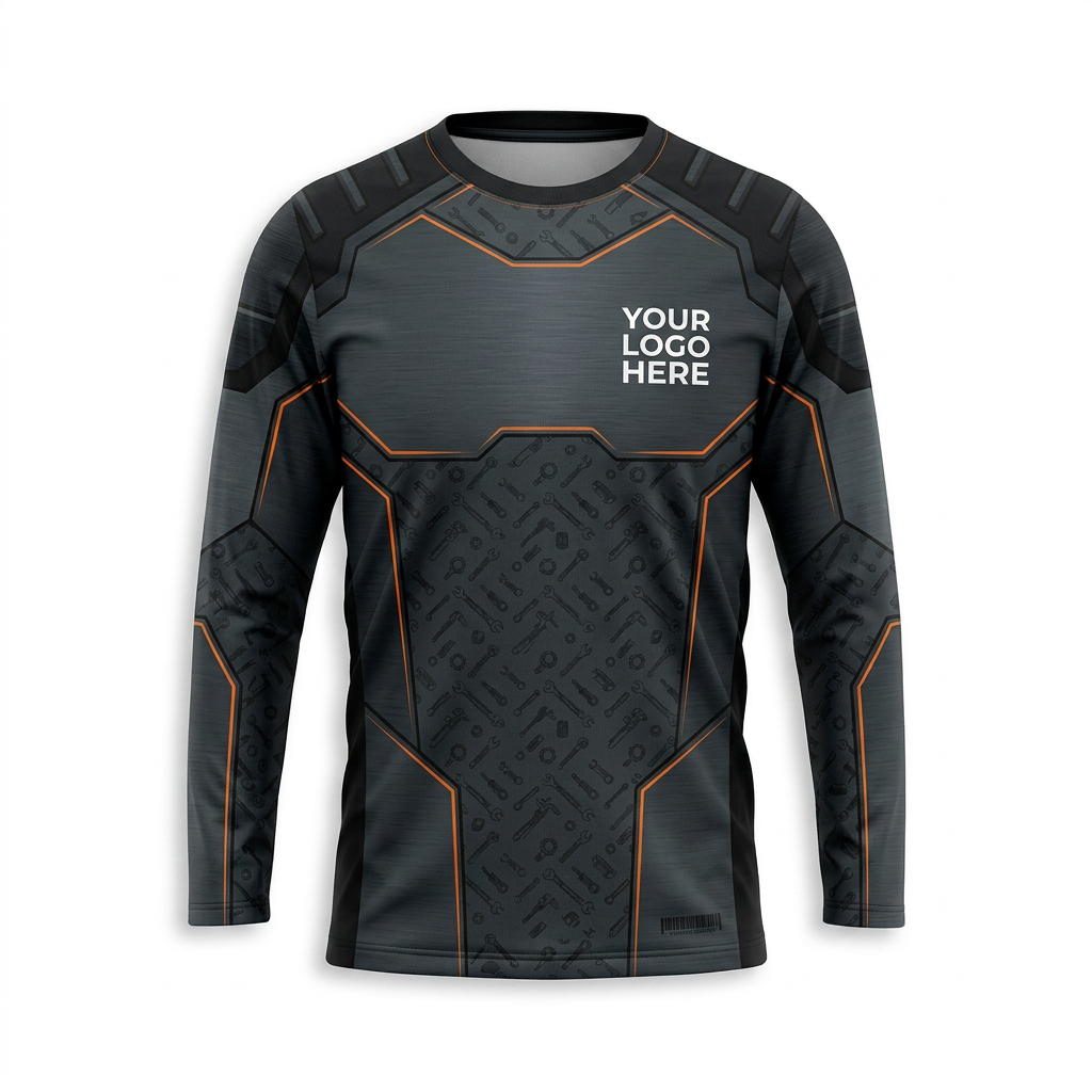 Custom Automotive Work Uniform Shirt 015 - Back