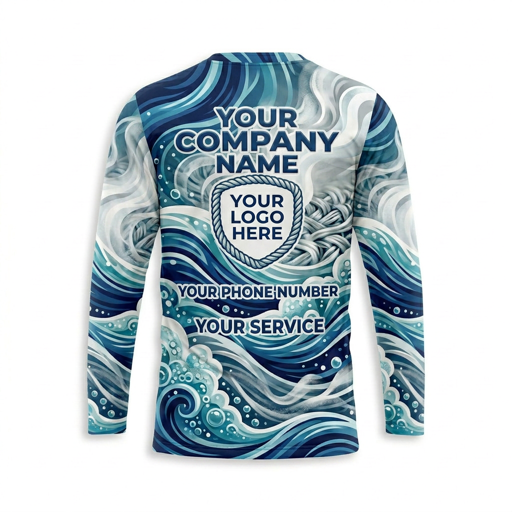 Custom Carpet Cleaning Uniform Shirt 002 - Back