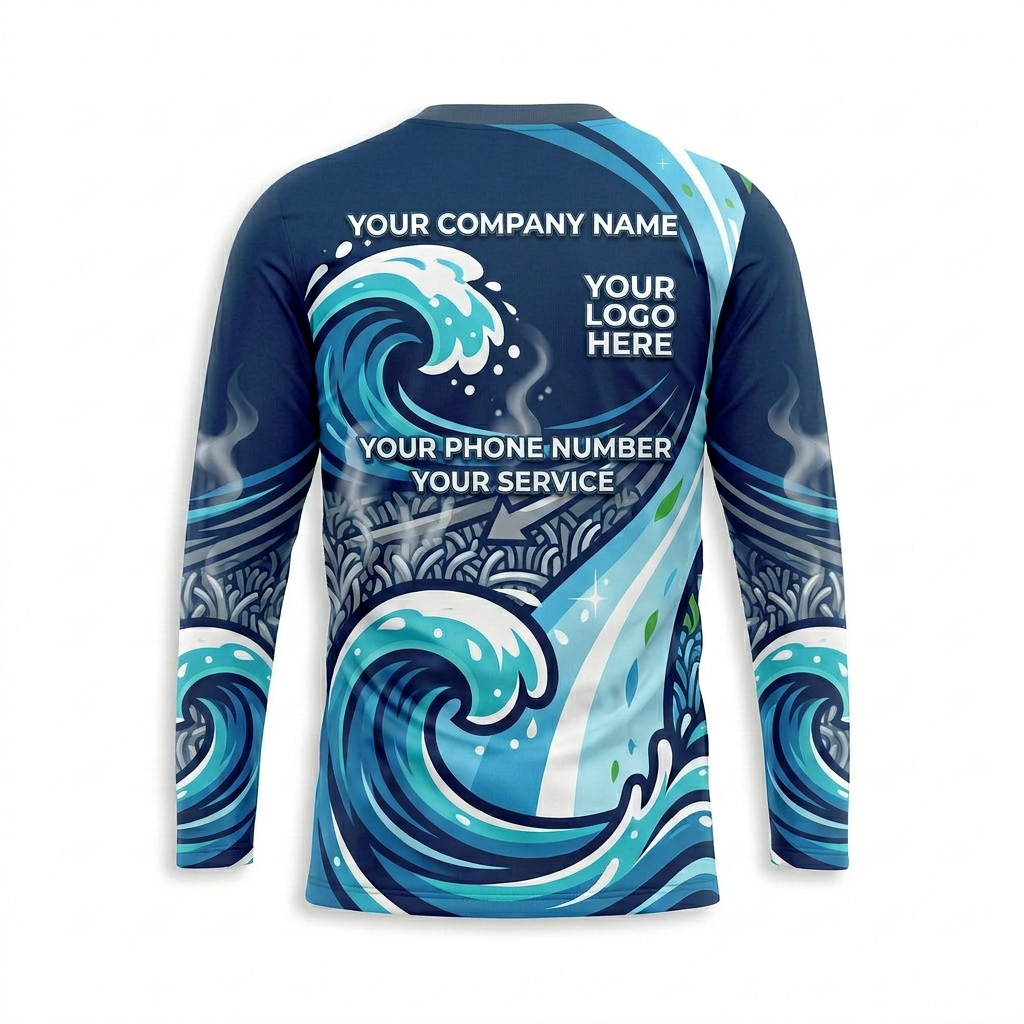 Custom Carpet Cleaning Uniform Shirt 004 - Front