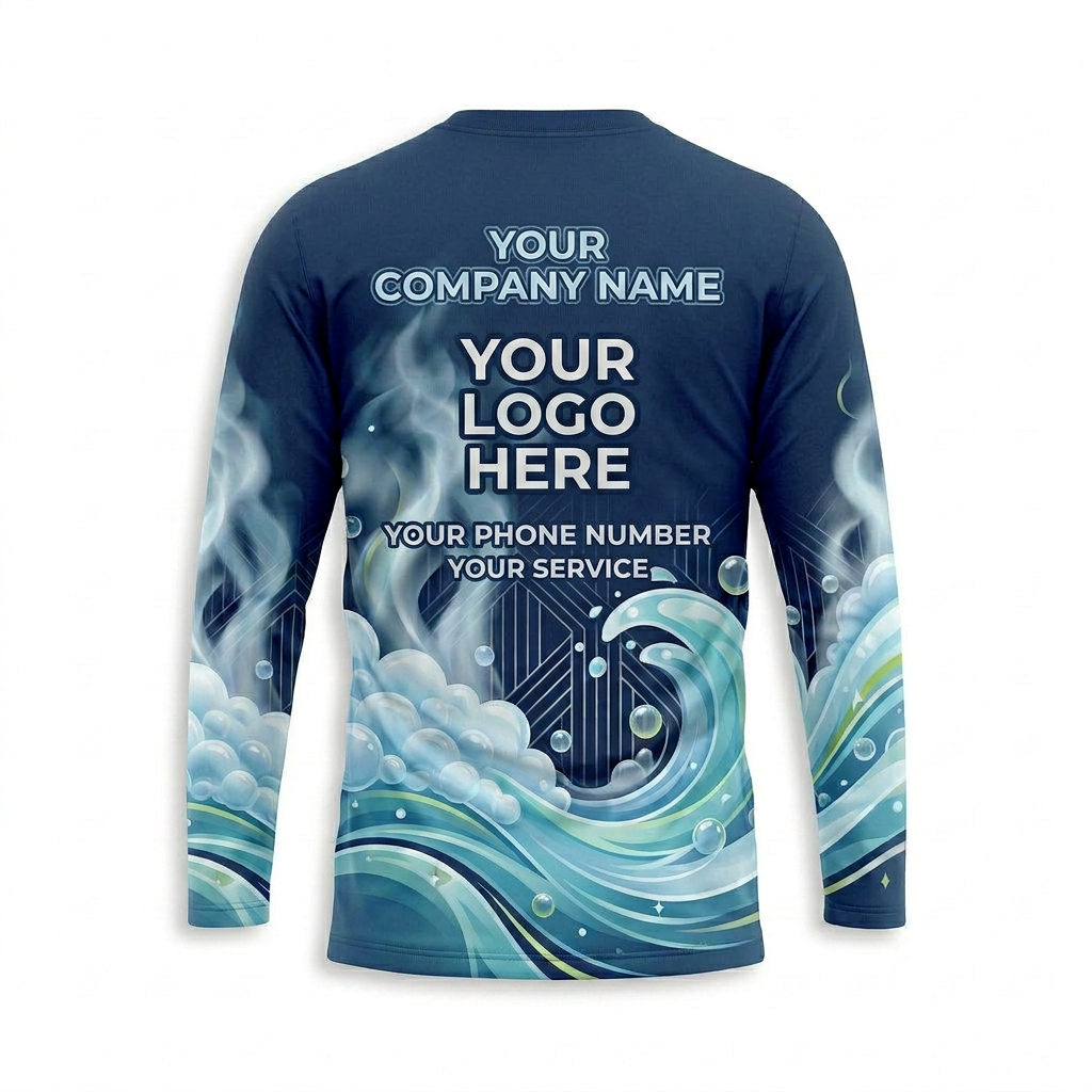 Custom Carpet Cleaning Uniform Shirt 019 - Front