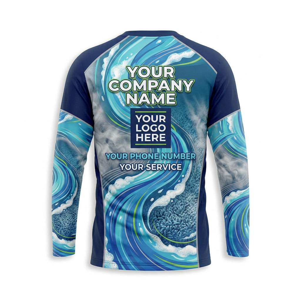 Custom Carpet Cleaning Uniform Shirt 021 - Front