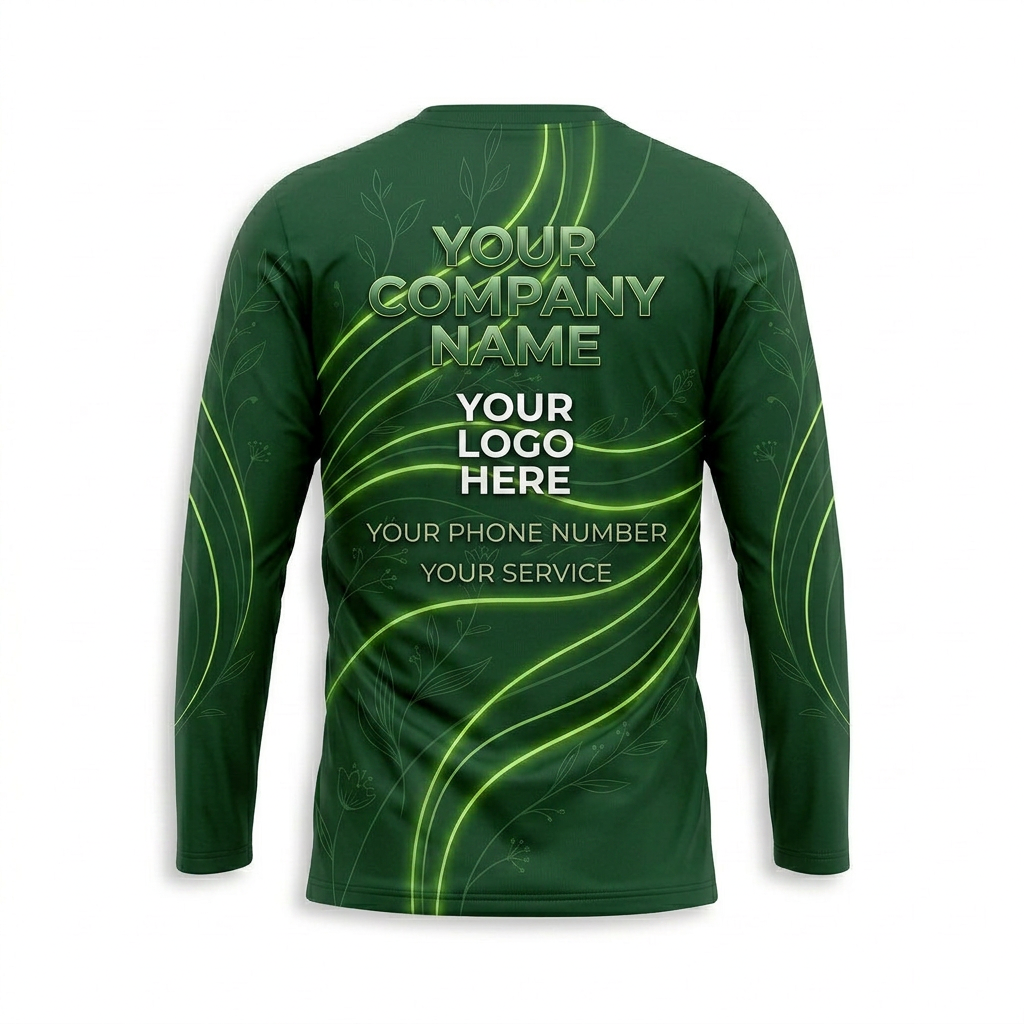 Custom Landscaping Uniform Shirt 001 - Back