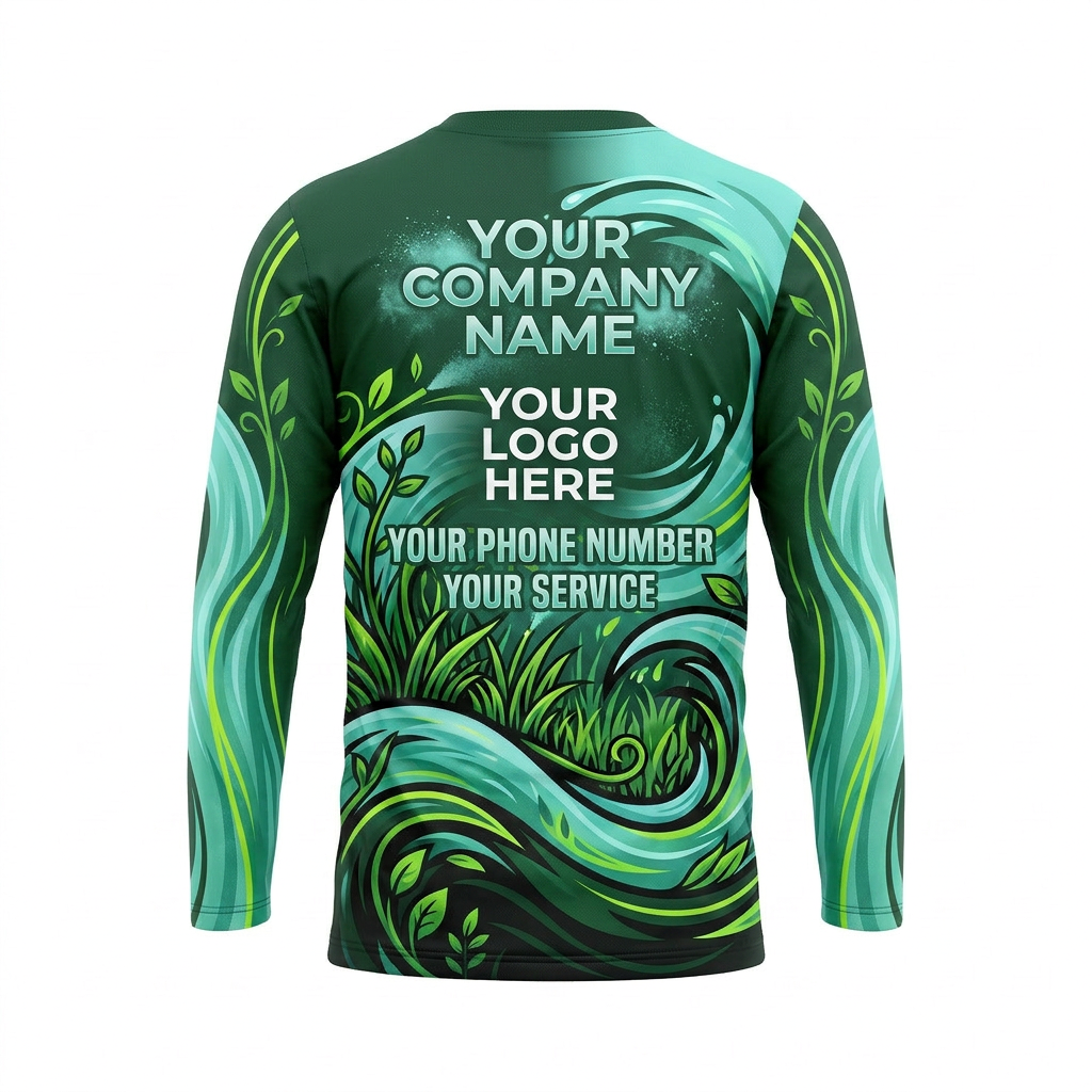 Custom Landscaping Uniform Shirt 004 - Back
