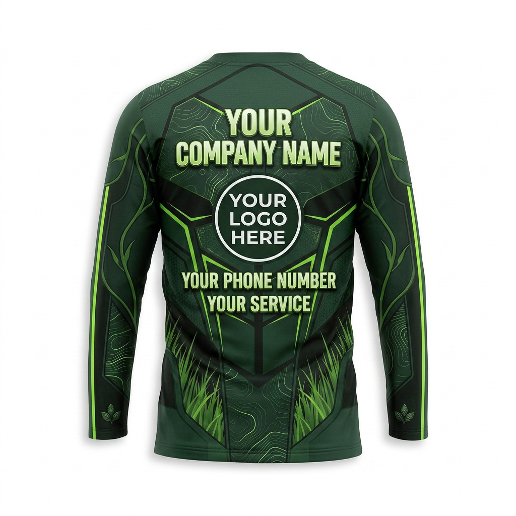 Custom Landscaping Uniform Shirt 011 - Back