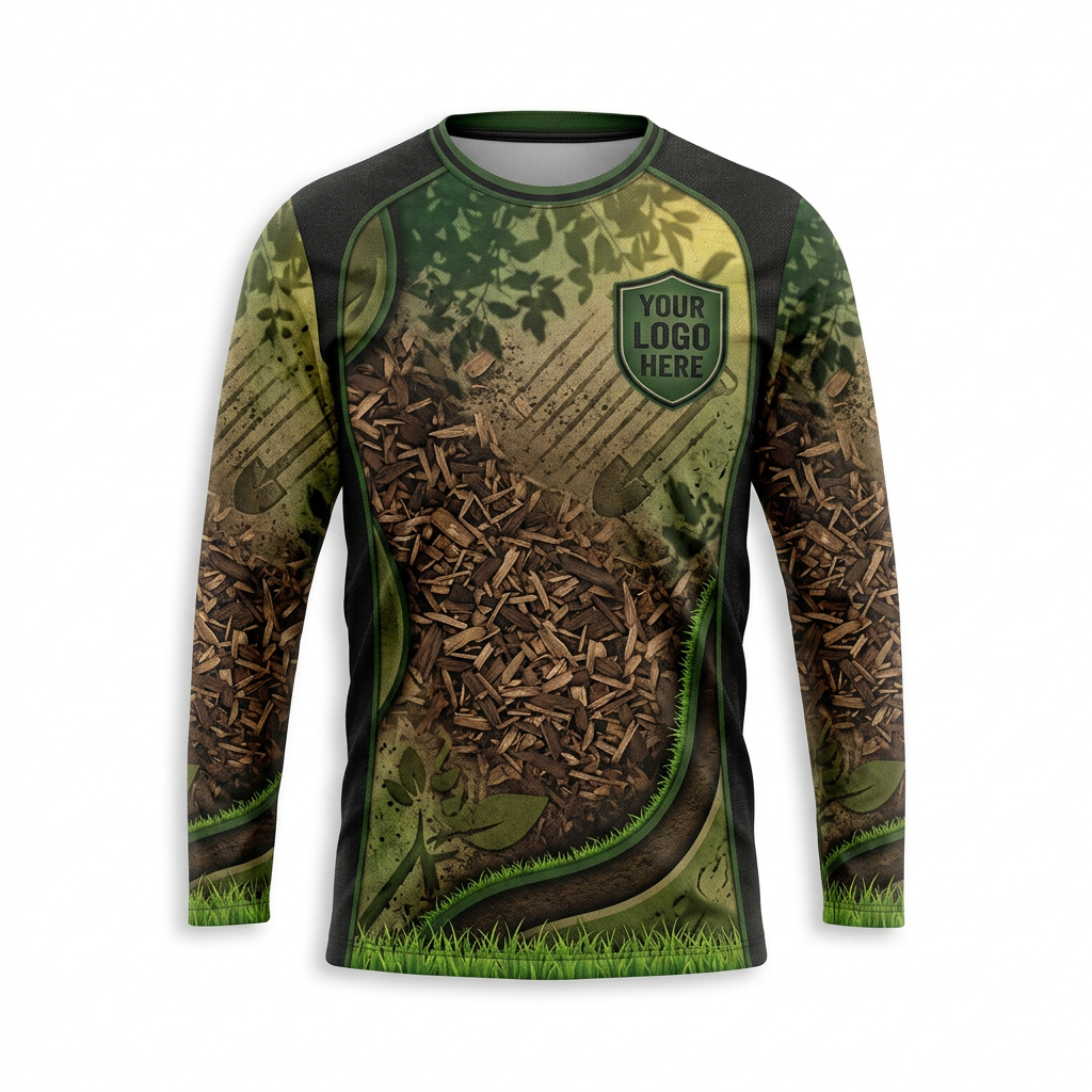 Custom Landscaping Uniform Shirt 016 - Back