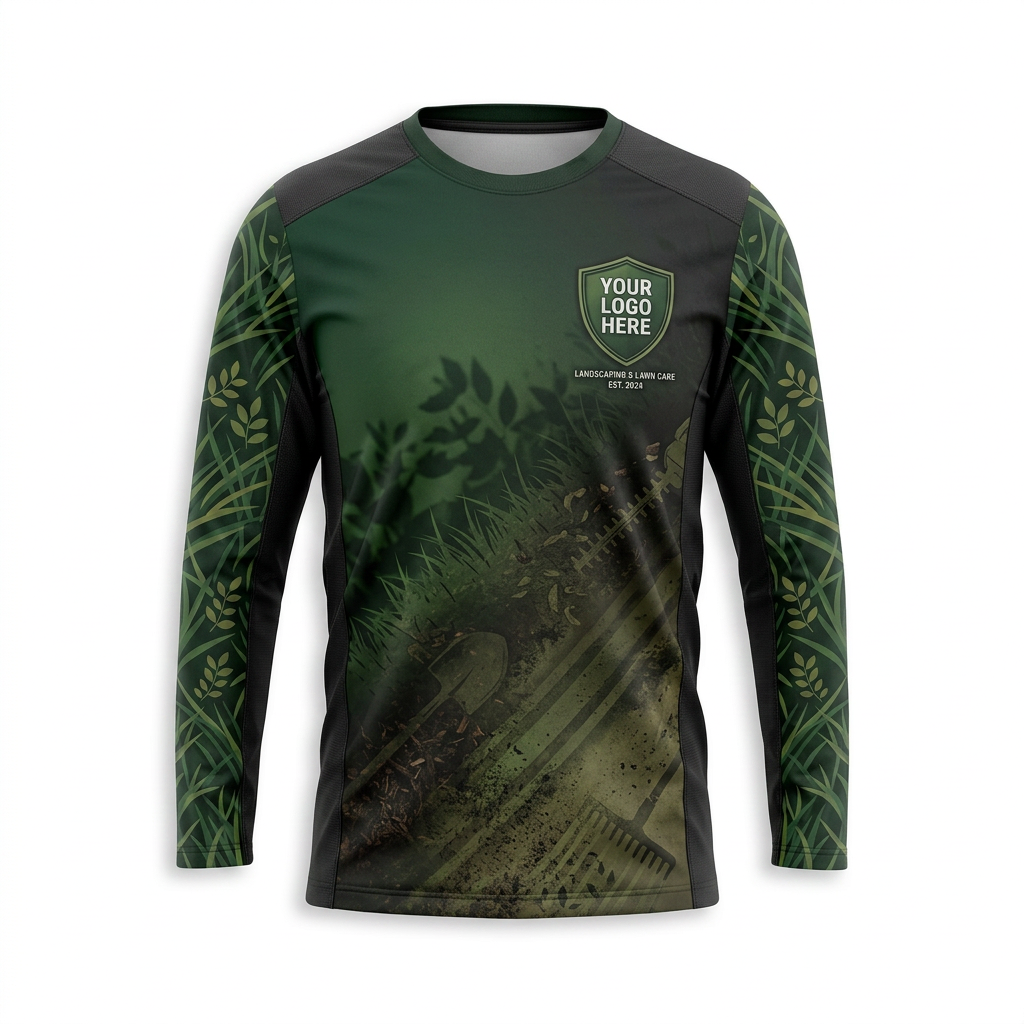 Custom Landscaping Uniform Shirt 019 - Back