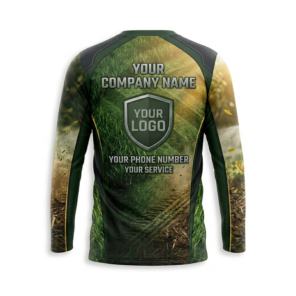 Custom Landscaping Uniform Shirt 021 - Back