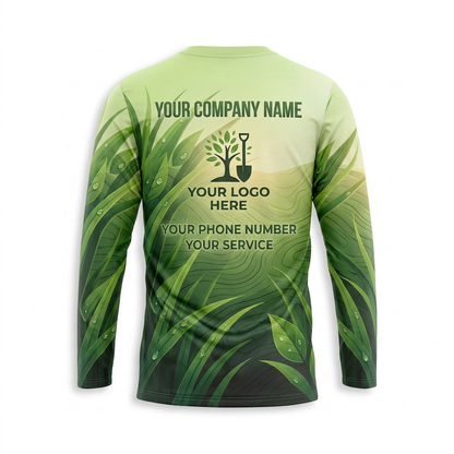 Custom Lawn Care Uniform Shirt 001 - Back