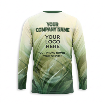 Custom Lawn Care Uniform Shirt 002 - Back
