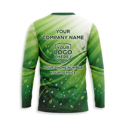 Custom Lawn Care Uniform Shirt 003 - Back