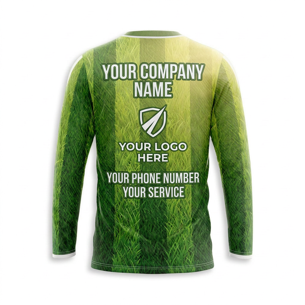 Custom Lawn Care Uniform Shirt 004 - Back
