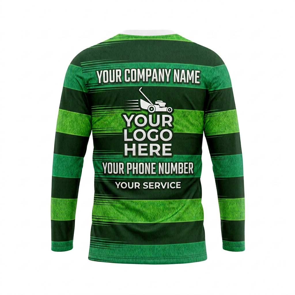 Custom Lawn Care Uniform Shirt 005 - Back