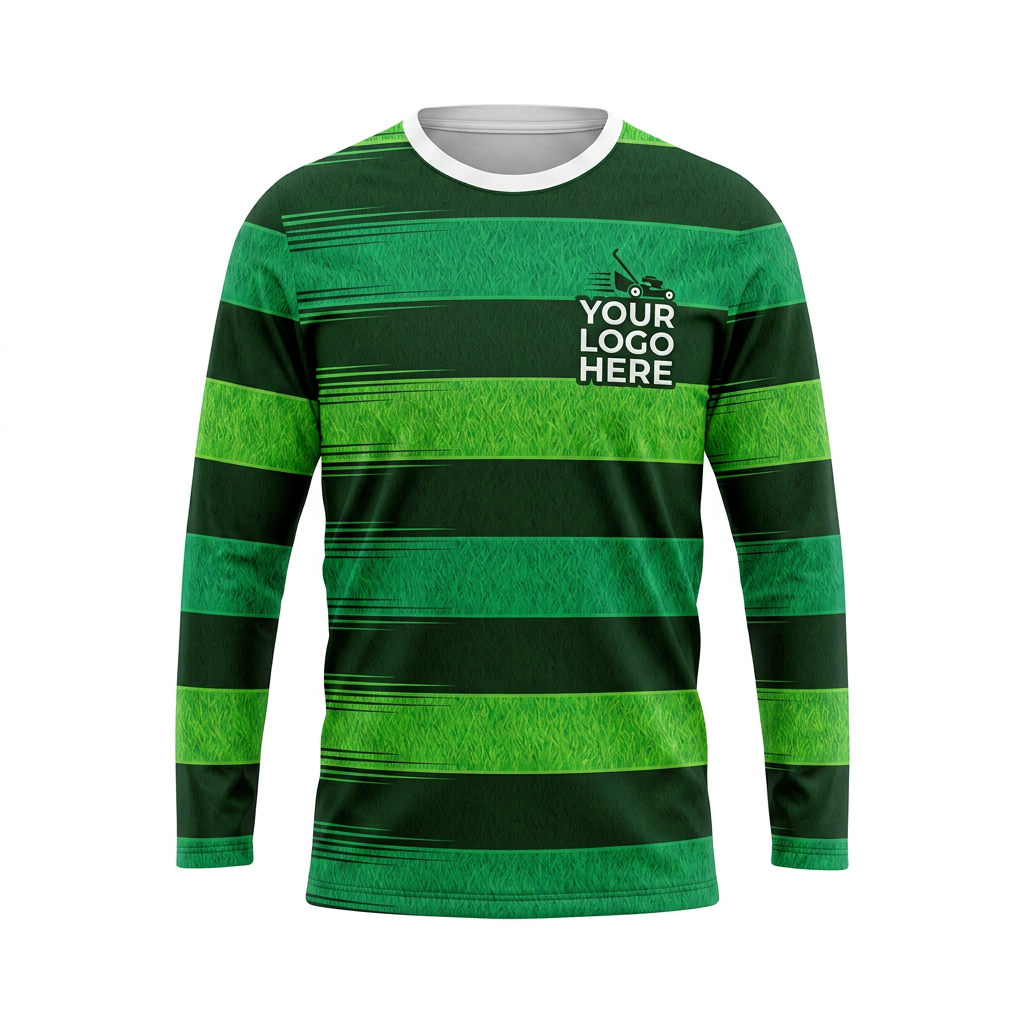Custom Lawn Care Uniform Shirt 005 - Front