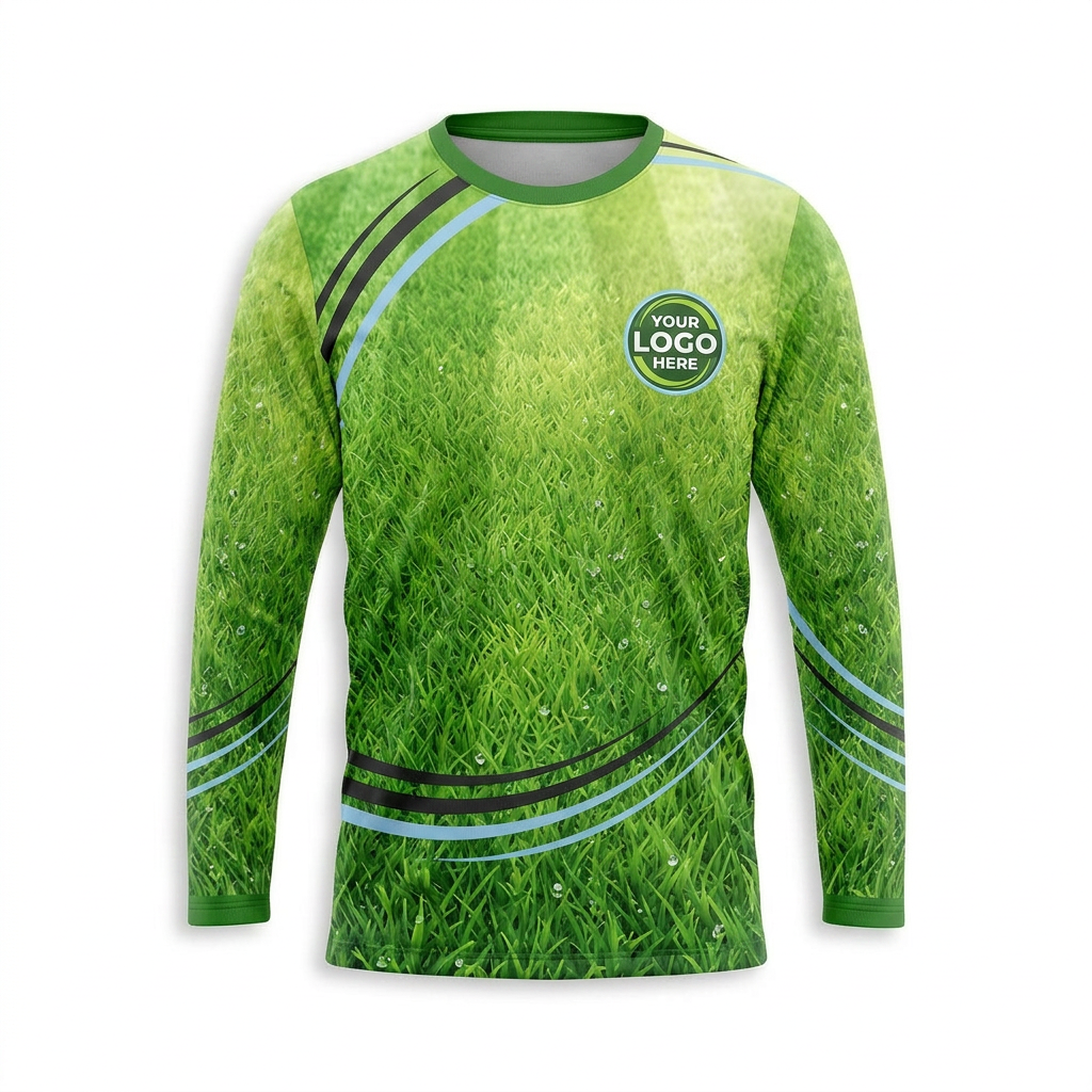 Custom Lawn Care Uniform Shirt 006 - Front