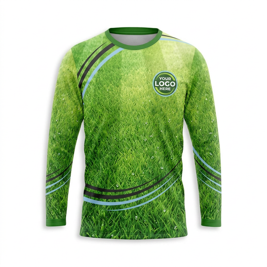 Custom Lawn Care Uniform Shirt 006 - Front