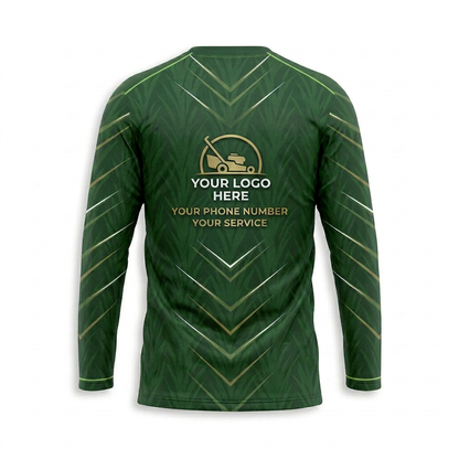 Custom Lawn Care Uniform Shirt 007 - Back