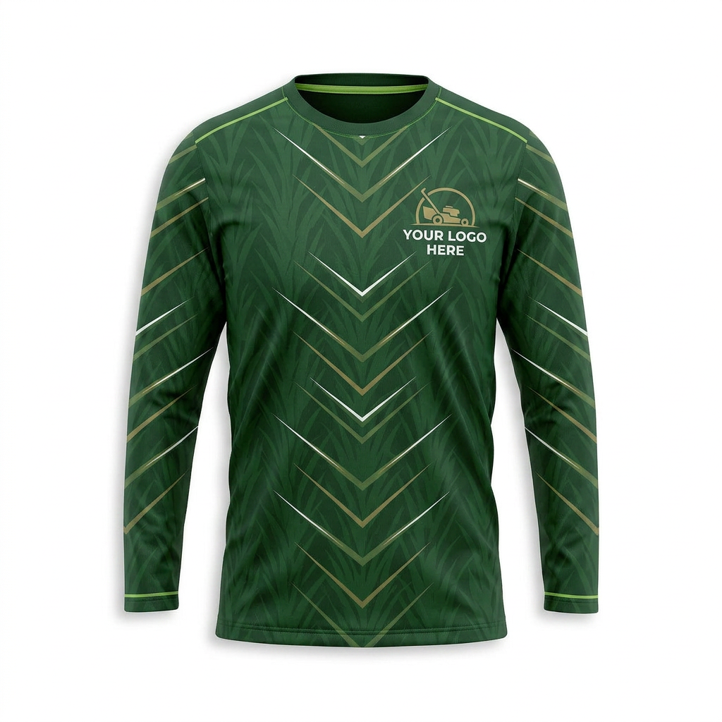 Custom Lawn Care Uniform Shirt 007 - Front