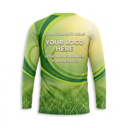 Custom Lawn Care Uniform Shirt 008 - Back
