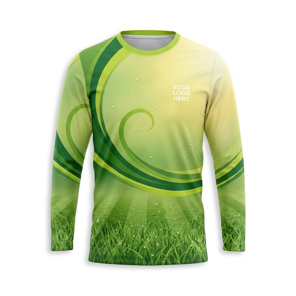 Custom Lawn Care Uniform Shirt 008 - Front
