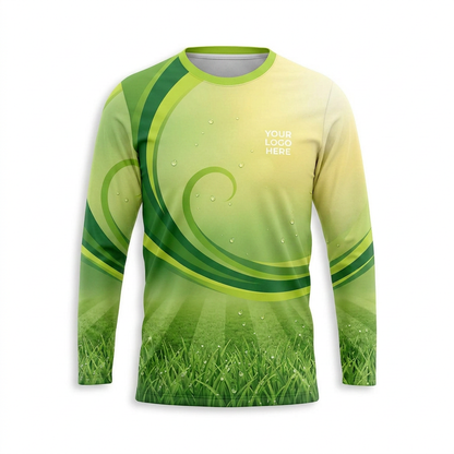 Custom Lawn Care Uniform Shirt 008 - Front