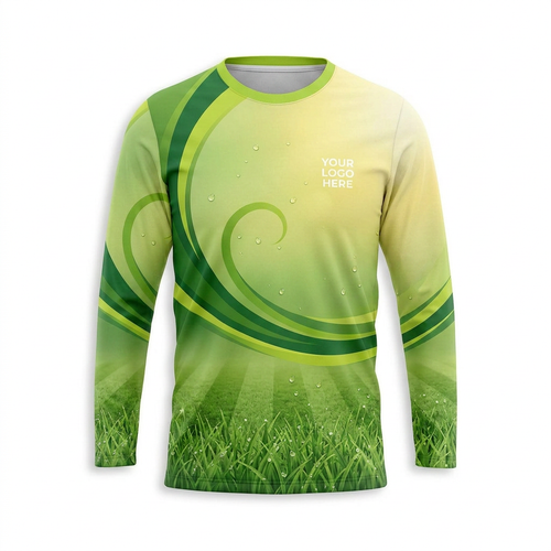 Custom Lawn Care Uniform Shirt 008 - Front
