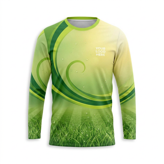 Custom Lawn Care Uniform Shirt 008 - Front