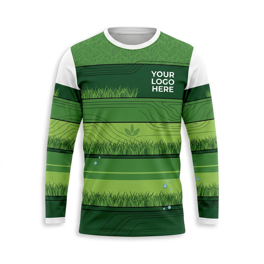 Custom Lawn Care Uniform Shirt 009 - Front