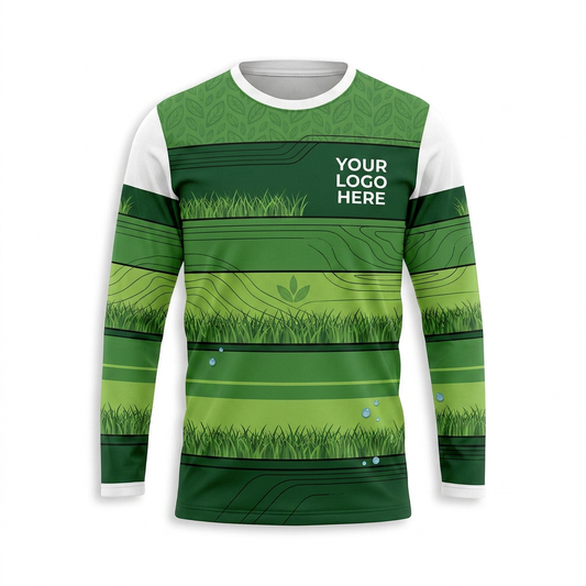 Custom Lawn Care Uniform Shirt 009 - Front