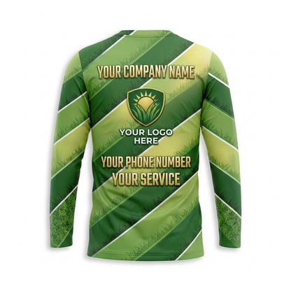 Custom Lawn Care Uniform Shirt 010 - Back
