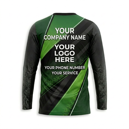 Custom Lawn Care Uniform Shirt 011 - Back