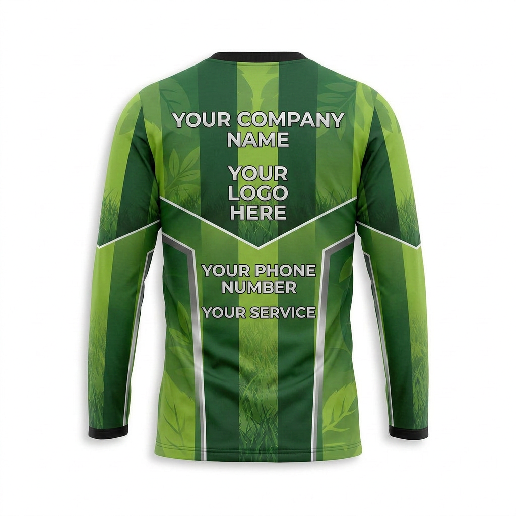 Custom Lawn Care Uniform Shirt 013 - Back