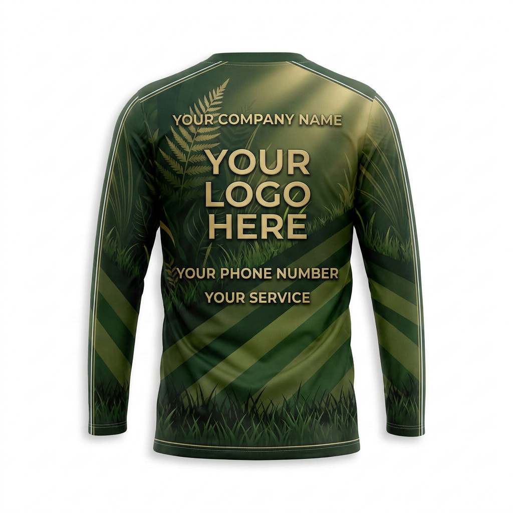 Custom Lawn Care Uniform Shirt 015 - Back